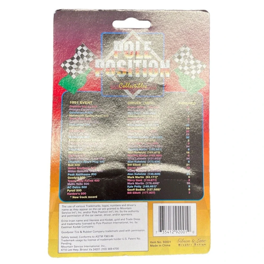 Ernie Irvan #4 Pole Position‎ Collectibles 1:64 Kodak FIlm